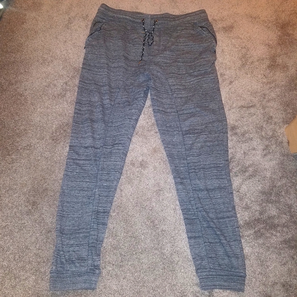 Hollywood Mens Joggers Gray L.